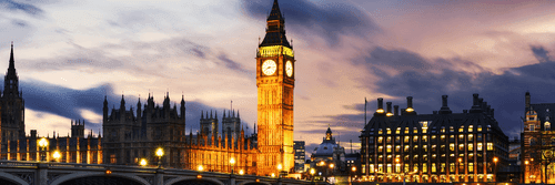 QUADRO DEL BIG BEN A LONDRA DI NOTTE - QUADRI CITTÀ - QUADRI