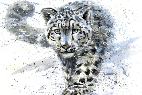 QUADRO LEOPARDO CARTOON - QUADRI DI ANIMALI - QUADRI