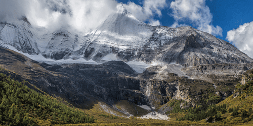 QUADRO SU TELA – PAESAGGIO MONTANO MAESTOSO - QUADRI DI NATURA E PAESAGGIO - STAMPE E QUADRI