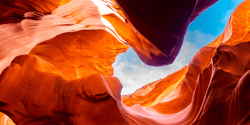 TABLEAU SUR TOILE – ANTELOPE CANYON EN ARIZONA - TABLEAUX DE LA NATURE ET DES PAYSAGES - TABLEAUX