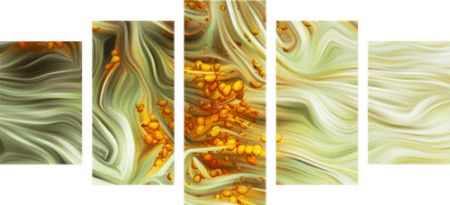 5-DÍLNÝ OBRAZ RAKYTNÍK - OBRAZY KVĚTŮ - OBRAZY