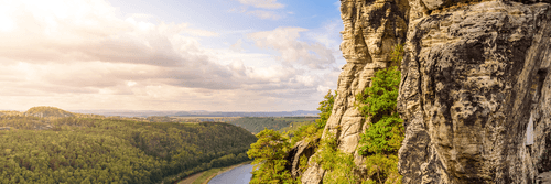 CANVAS PRINT PANORAMIC VIEW - PICTURES OF NATURE AND LANDSCAPE - PICTURES