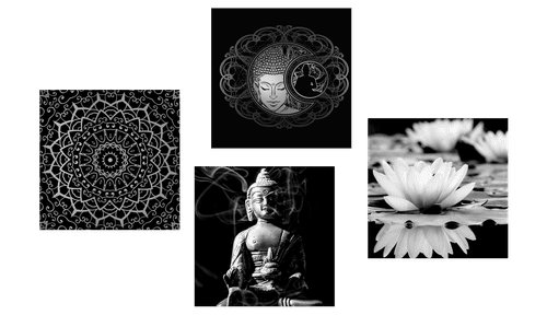 BILDER-SET FRIEDLICHER BUDDHA - BILDERSETS - BILDER