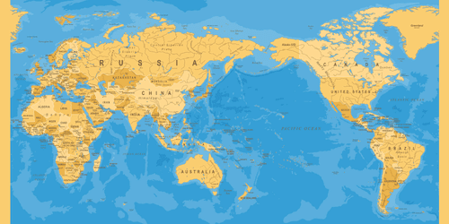 OBRAZ NA KORKU MAPA SVETA V ZAUJÍMAVOM PREVEDENÍ - OBRAZY NA KORKU - OBRAZY