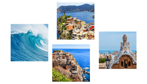 CANVAS PRINT SET SMELL OF THE SEASCAPE - SET OF PICTURES - PICTURES