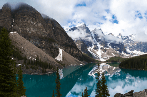 WANDBILD WUNDERSCHÖNE BERGLANDSCHAFT - BILDER VON NATUR UND LANDSCHAFT - BILDER