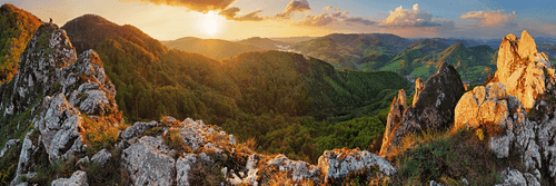 CANVAS PRINT VRŠATSKÉ BRADLA IN SLOVAKIA - PICTURES OF NATURE AND LANDSCAPE - PICTURES