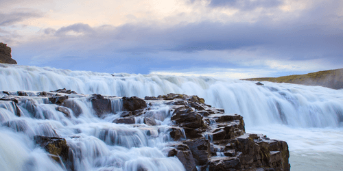 WANDBILD ISLÄNDISCHE WASSERFÄLLE - BILDER VON NATUR UND LANDSCHAFT - BILDER