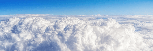 CANVAS PRINT ABOVE THE CLOUDS - PICTURES OF NATURE AND LANDSCAPE - PICTURES