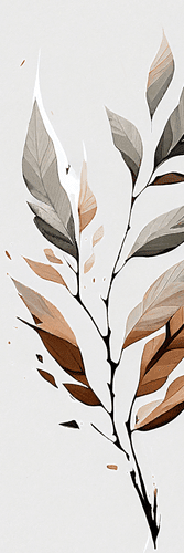 WANDBILD TANZENDES BLATT - BILDER BÄUME UND LAUB - BILDER