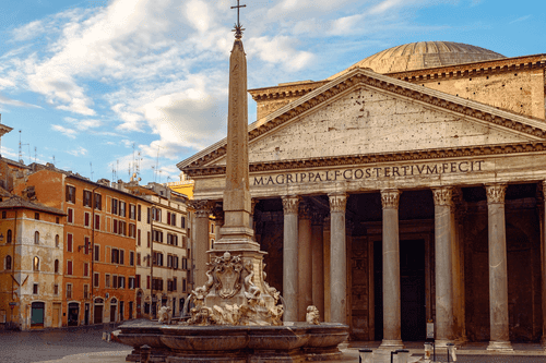 CANVAS PRINT ROMAN BASILICA - PICTURES OF CITIES - PICTURES