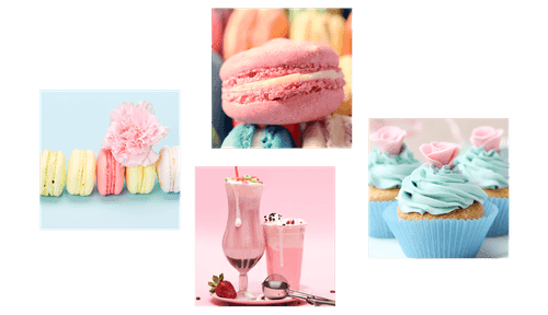 CANVAS PRINT SET FOR LOVERS OF SWEET TEMPTATION - SET OF PICTURES - PICTURES