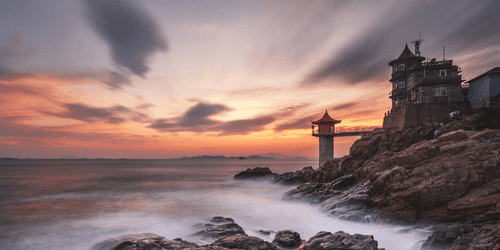 WANDBILD SCHÖNE LANDSCHAFT AM MEER - BILDER VON NATUR UND LANDSCHAFT - BILDER