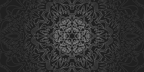 CANVAS PRINT ORNAMENTAL MANDALA IN BLACK AND WHITE - BLACK AND WHITE PICTURES - PICTURES