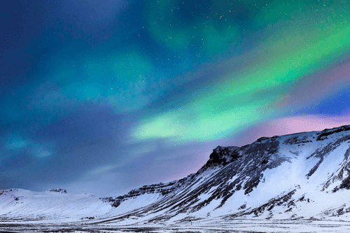 TABLOU AURORA POLARĂ NORVEGIENĂ - TABLOU NATURĂ ȘI PEISAJE NATURALE - TABLOURI