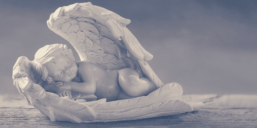 CANVAS PRINT SLEEPING ANGEL - PICTURES OF ANGELS - PICTURES