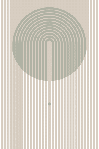 TABLOU MODELE ELEGANTE CU CERCUL MID-CENTURY - TABLOURI ABSTRACTE - TABLOURI