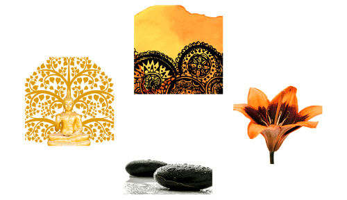 SET OBRAZŮ FENG SHUI KOMBINACE - SESTAVY OBRAZŮ - OBRAZY