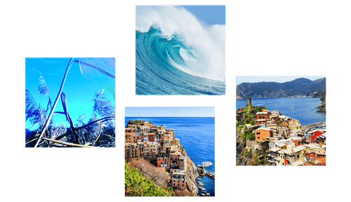 CANVAS PRINT SET FOR SEA LOVERS - SET OF PICTURES - PICTURES