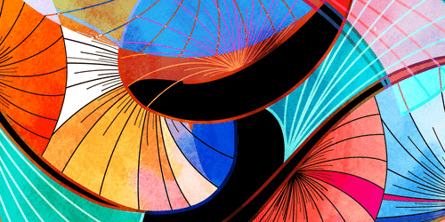 TABLOU ABSTRACȚIE VIU COLORATĂ ABSTRACTĂ - TABLOURI POP ART - TABLOURI