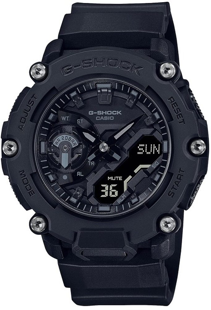 Casio G-Shock Carbon Core Guard GA-2200BB-1AER + 5 let záruka, pojištění hodinek ZDARMA