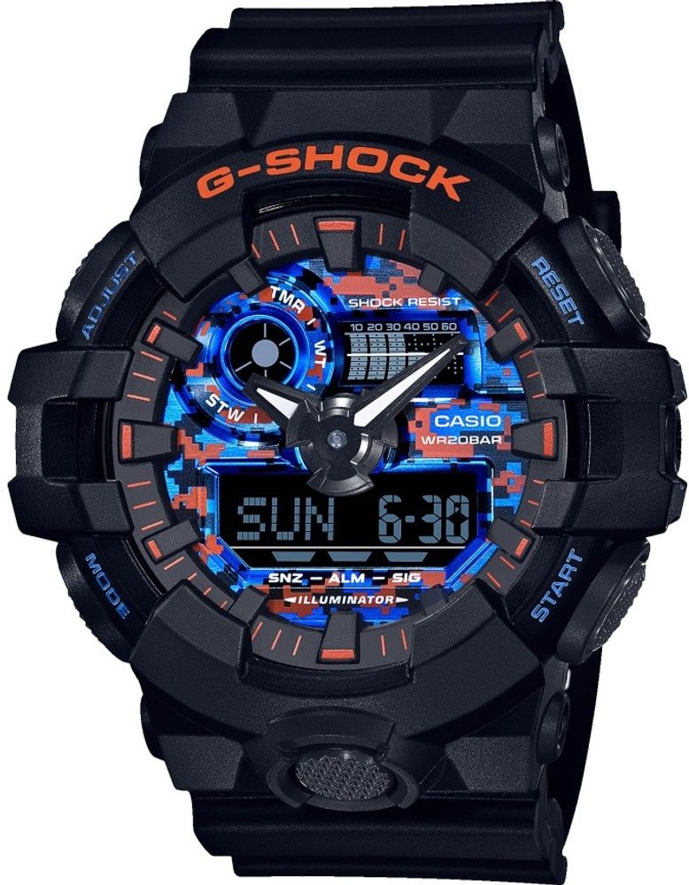 Casio G-Shock GA-700CT-1AER + 5 let záruka, pojištění hodinek ZDARMA