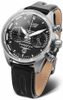 VOSTOK EUROPE LIMITOVANÁ EDICE EMBÉČKA CHRONO LINE 6S21-325A497 – CUREA DIN PIELE NEAGRĂ - EMBÉČKA - MĂRCI