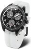 VOSTOK EUROPE SPACE RACE CHRONO LINE 6S30-325C744 - BÍLÝ GUMOVÝ ŘEMÍNEK (LUMINISCENČNÍ) - SPACE RACE - ZNAČKY