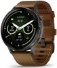GARMIN VENU® 4 - 45 MM SLATE / BLACK SILIKONOVÝ ŘEMÍNEK A BROWN KOŽENÝ ŘEMÍNEK 010-03014-03 - VENU 4 - BRANDS