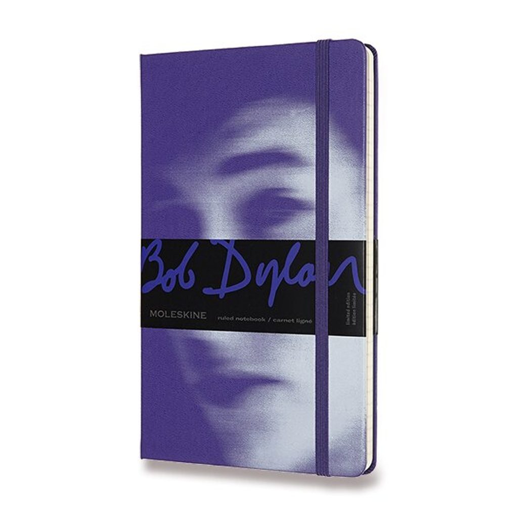 Moleskine Bob Dylan notebook hard cover L, lined 1331/1917205 Helveti.eu