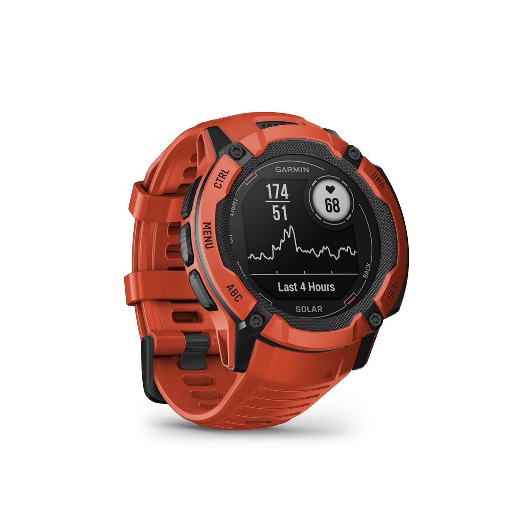 GARMIN Instinct Solar Standard Edition Flame Red smart watch GPS