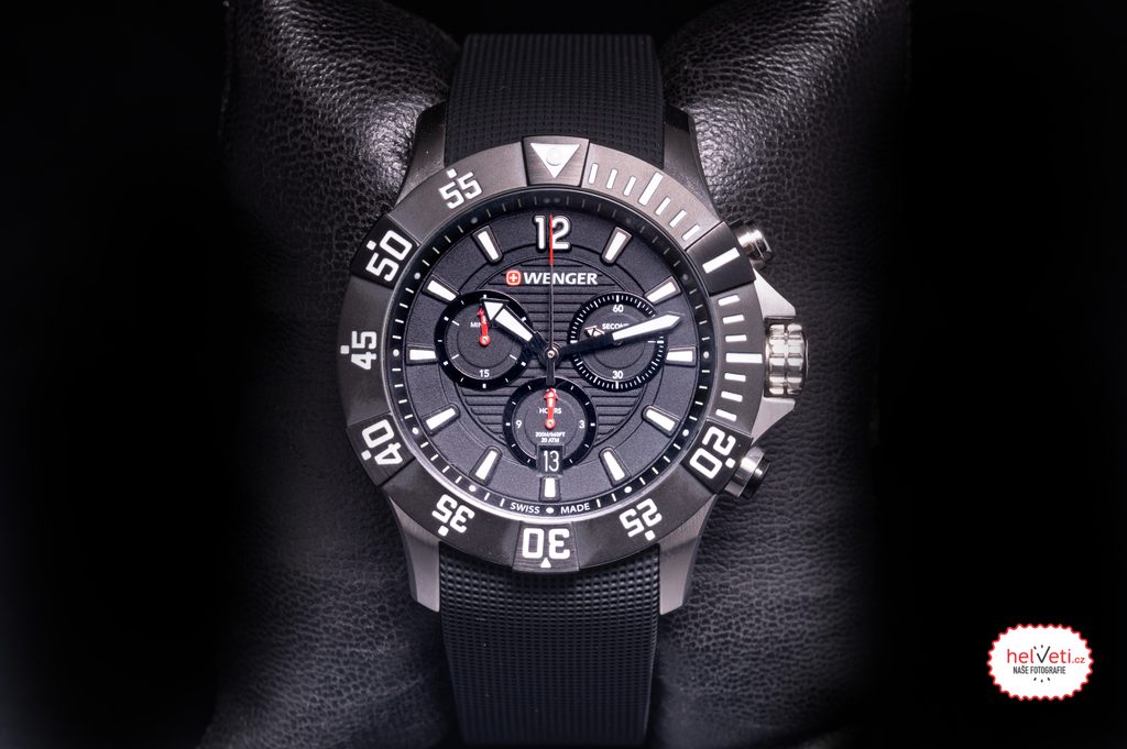 Optimus, Black Stainless Steel Watch With 4 Black Subdials