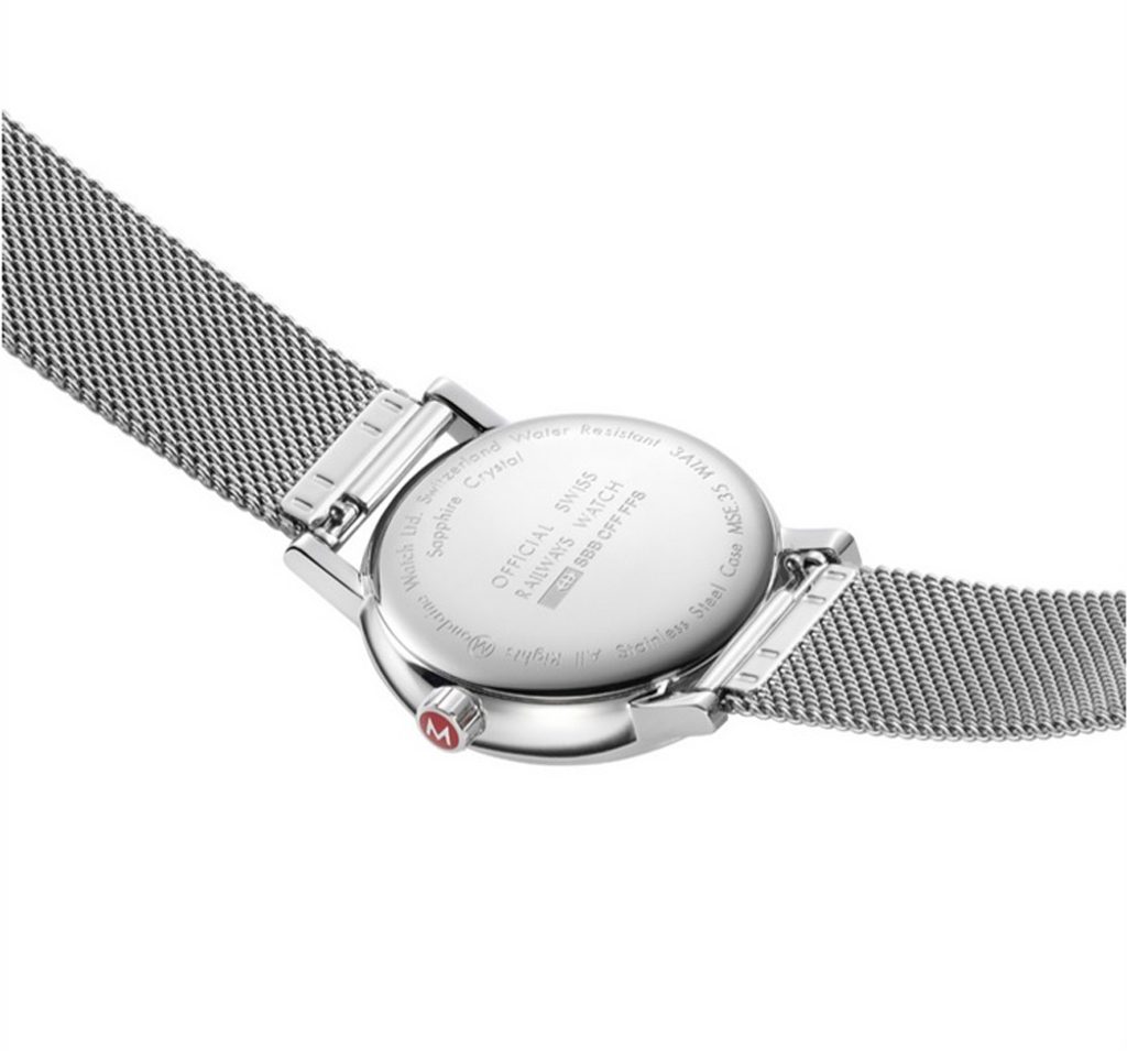Mondaine Orologio Unisex MSE.35110.SM - Design Ferrovie Svizzere - Vetro Zaffiro - Acciaio - Made In Switzerland
