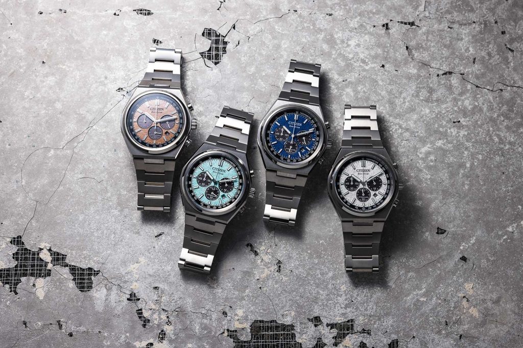 Citizen Orologio Uomo Cronografo Eco-Drive CA4610-85A - Titanio, Carica Solare, 10 Bar, Quadrante Argento