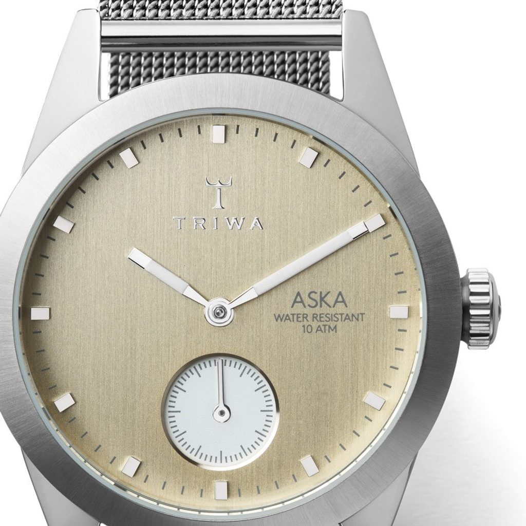 Triwa Birch Aska Silver Mesh Super Slim TW AKST104 MS121212