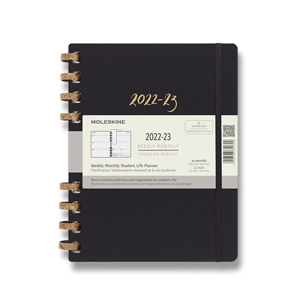 Moleskine Spiral Academic 2023-24 - hardcover - L, monthly/weekly