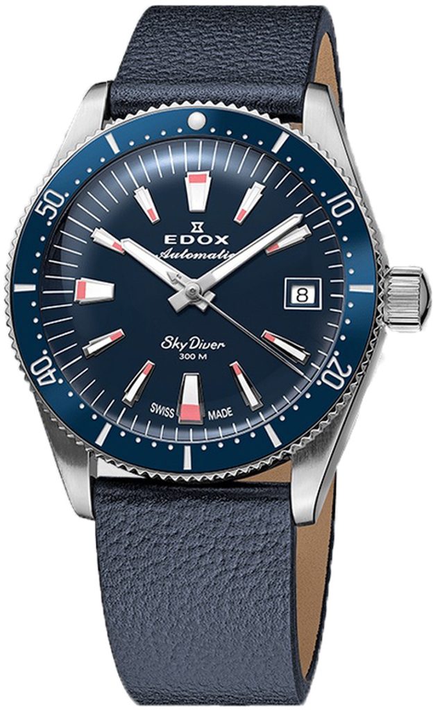 Edox SkyDiver 38 Date Automatic 80131-3BUC-BUICO | Helveti.eu