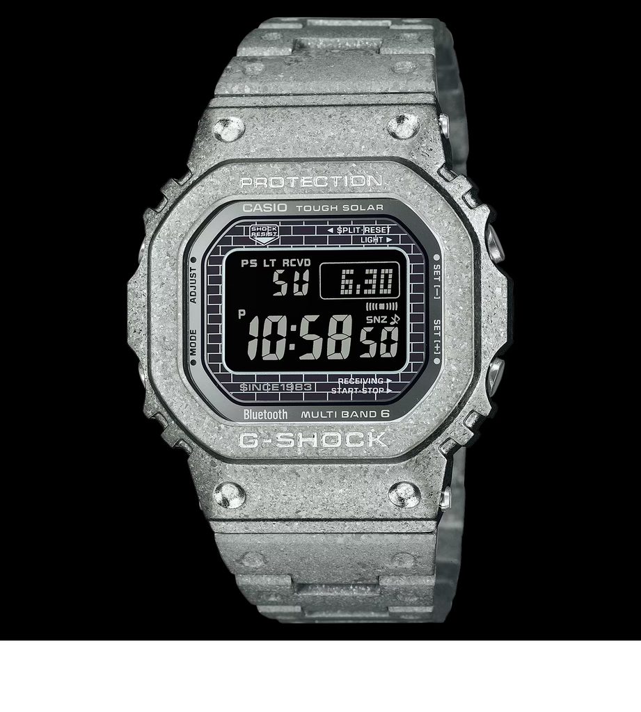 Casio G-Shock Full Metal 40th Anniversary Recrystallized Stainless Steel  Limited Edition Watch, GMW-B5000PS-1