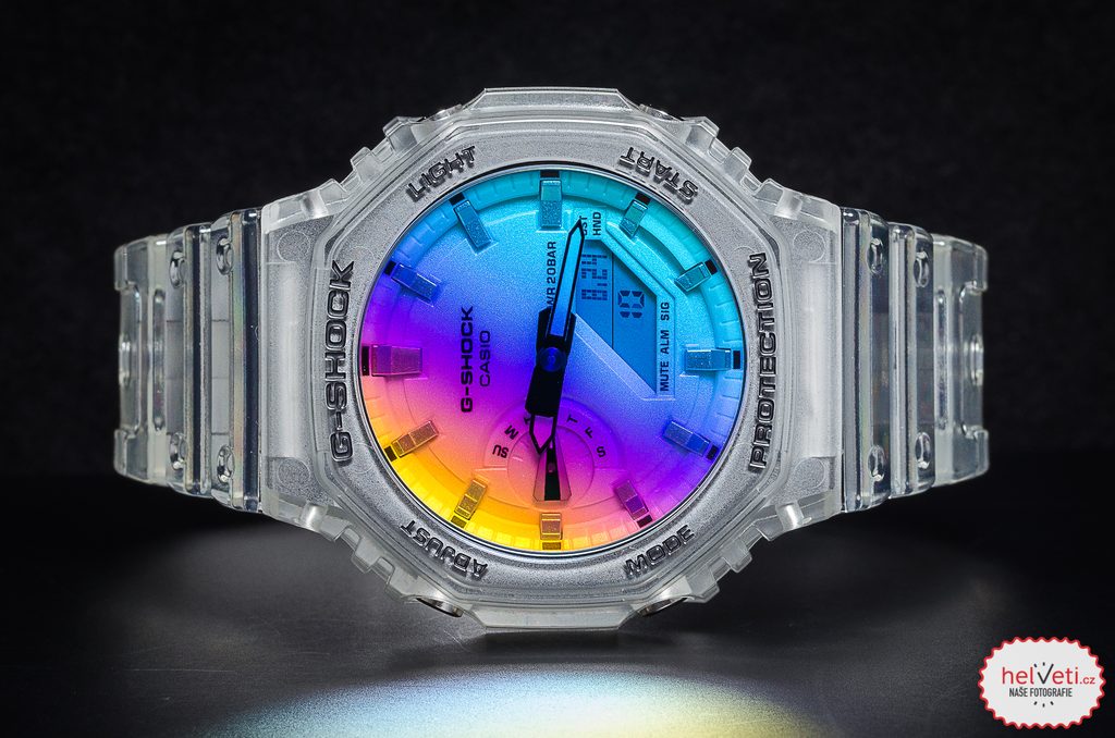 Casio G-Shock GA-2100SRS-7AER Iridescent Color Series | Helveti.eu