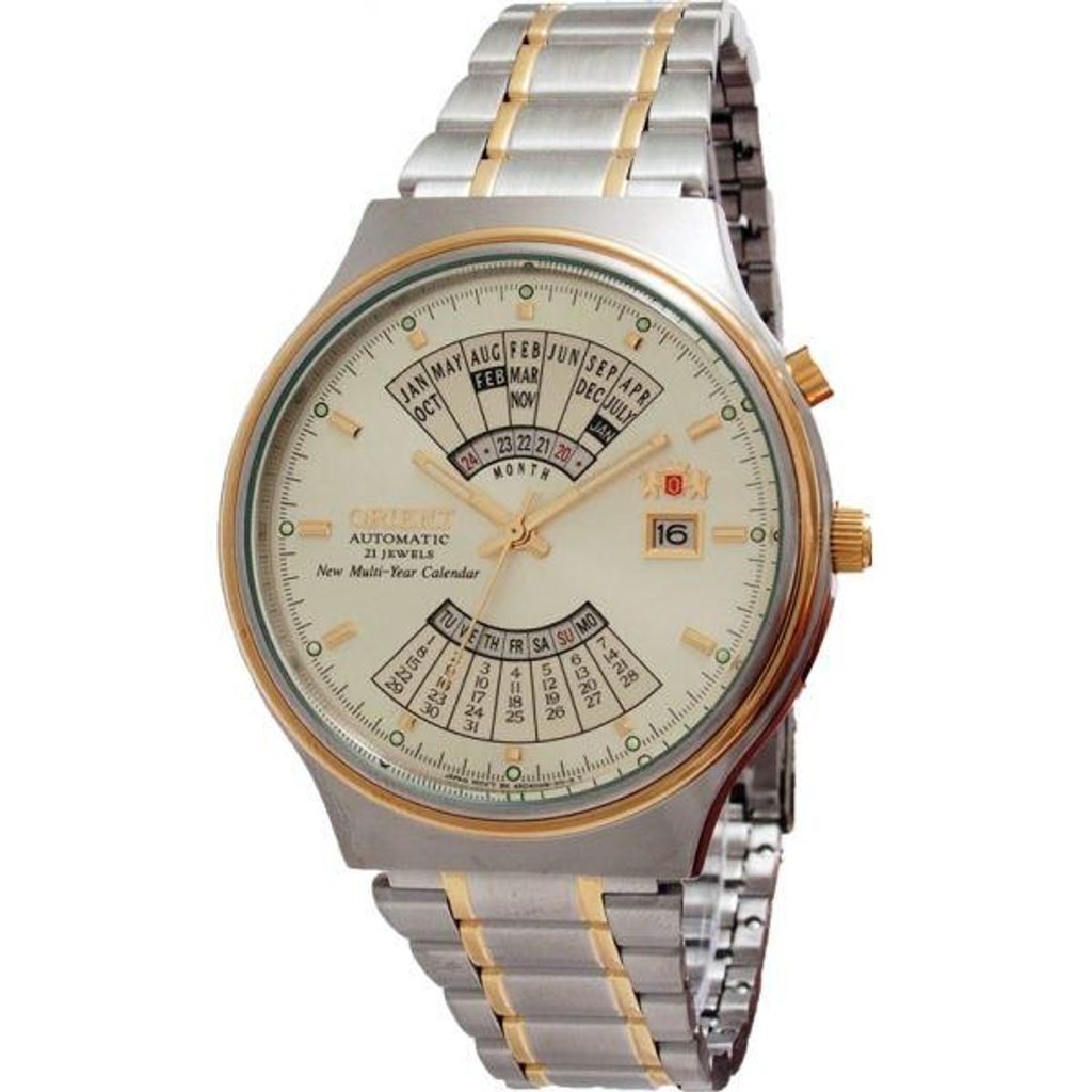 Orient automatic multi clearance year calendar world time