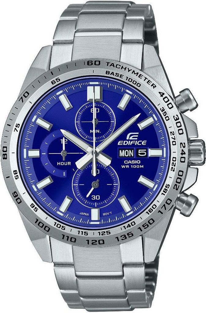 Edifice blue dial sales