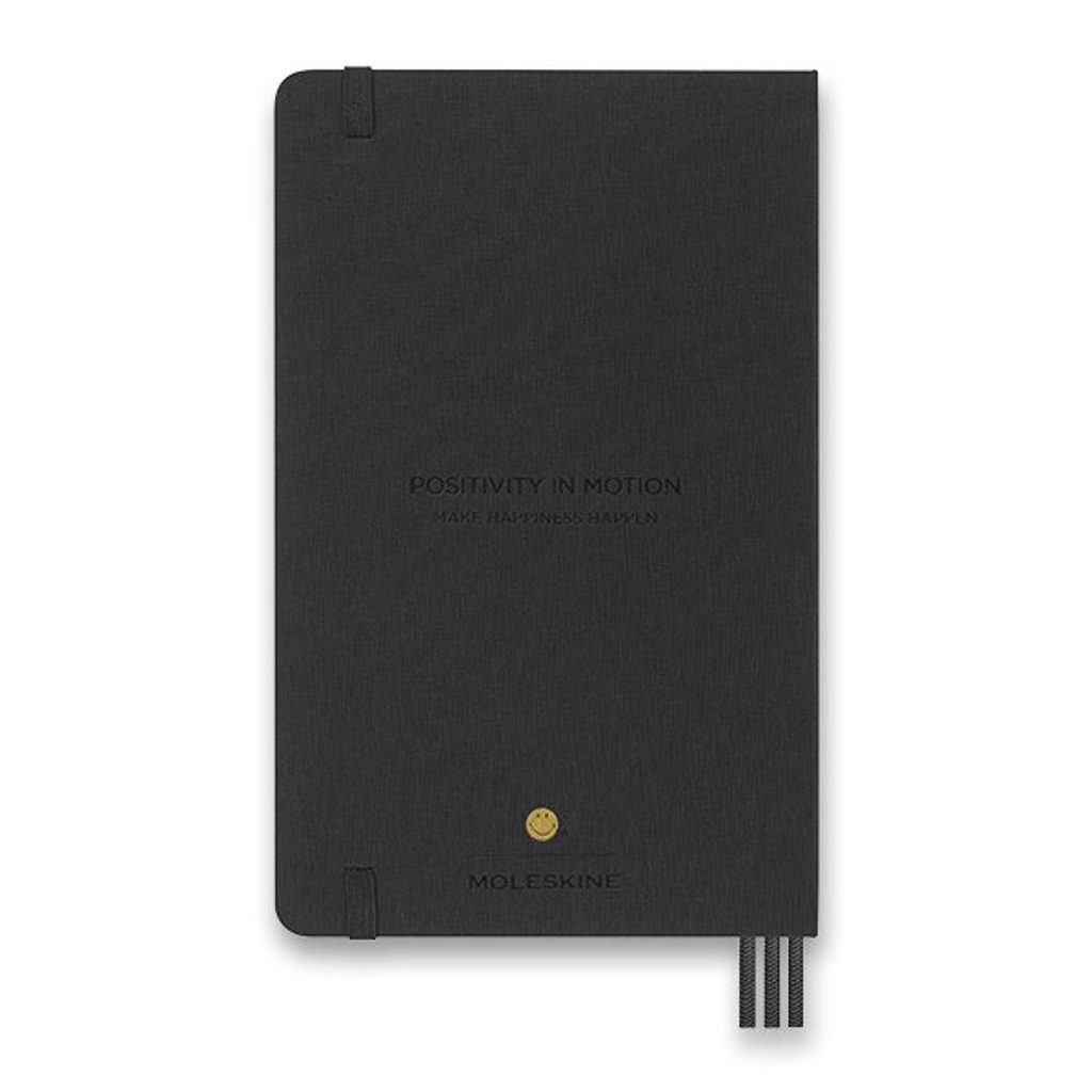 Moleskine Diary 2023 Smiley BLACK hardcover L, partially lined 1206