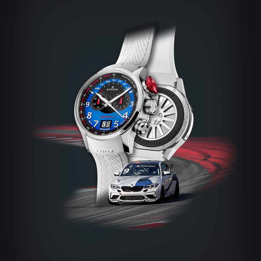 EDOX Chronorally Chronograph 38001 TINR BUDN Limited Edition BMW M Sport  Armbanduhr 