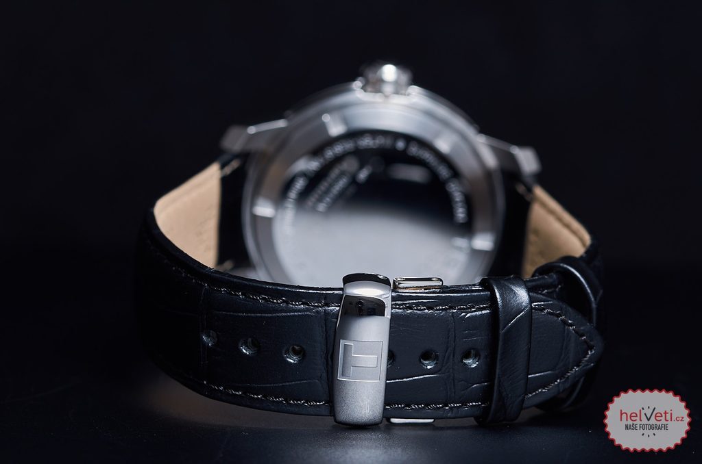 Tissot prc 200 on sale black leather strap