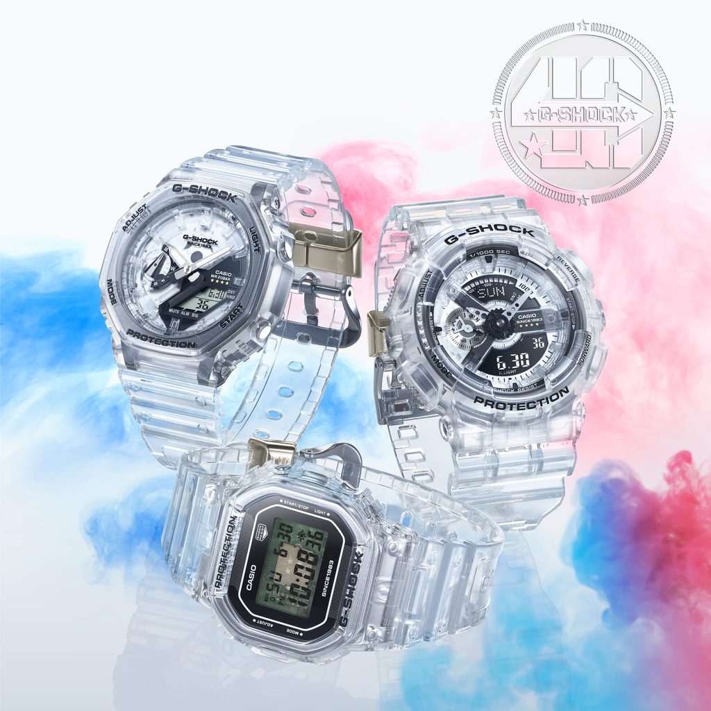 Casio G-Shock DW-5040RX-7ER 40th Anniversary Clear Remix | Helveti.eu