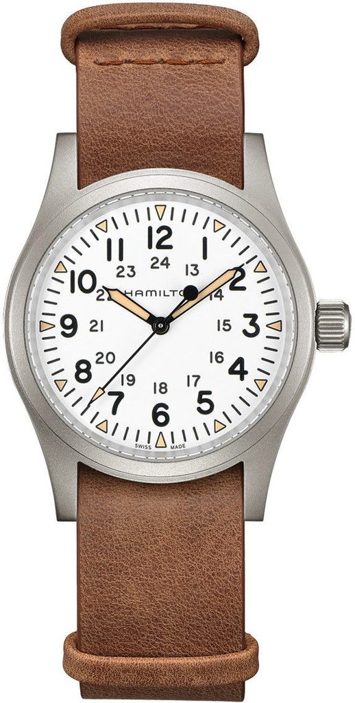 Hamilton leather hotsell watch