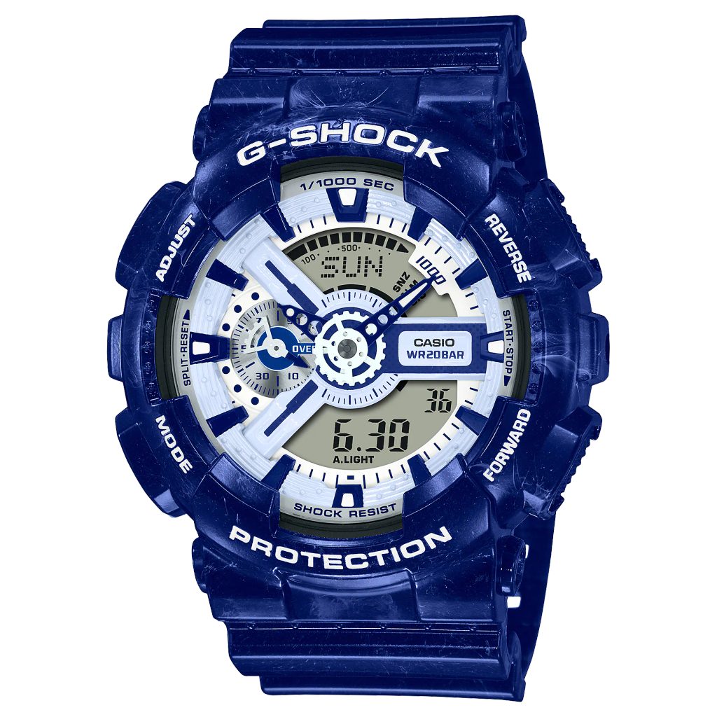 Casio G-Shock GA-110BWP-2AER Blue Porcelain Edition | Helveti.eu