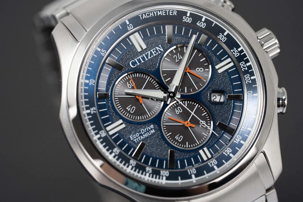 AT2530-85L Eco-Drive Chronograph Citizen Titanium Super Sports