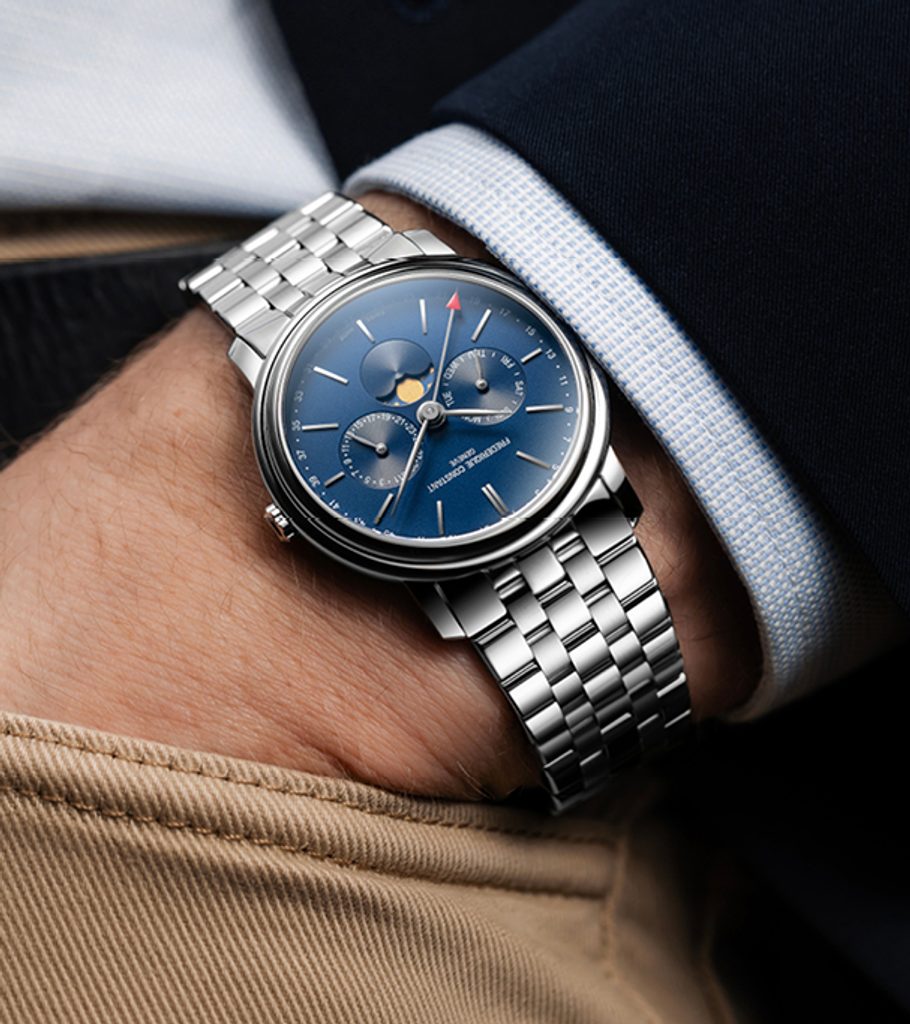 Frederique constant gents business timer clearance watch