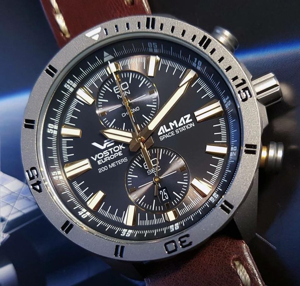 Vostok europe almaz titanium chronograph hot sale